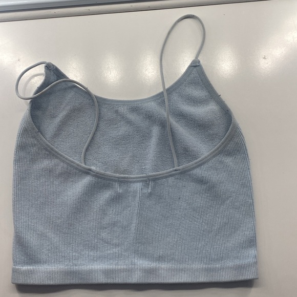 Super cute plane baby blue crop tank, Size small - Picture 3 of 3
